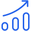 Upward trend icon representing sustainable growth